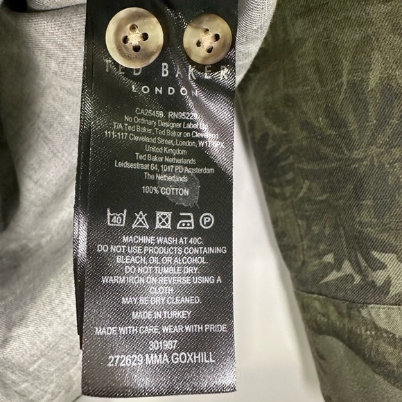 Botanical print button down shirt - Picture 4 of 4